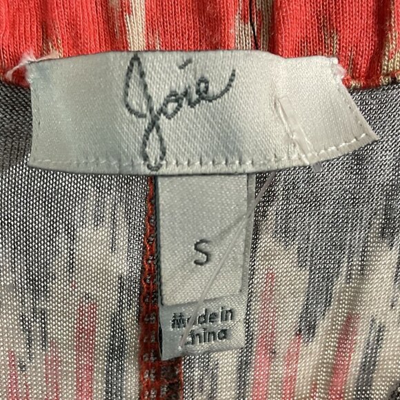 Joie Maxi Skirt Orange Brown Ikat Jersey Pull-On Elastic Women's Size Small - Picture 5 of 7